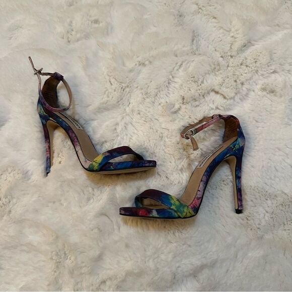 Steve Madden size 6 tie-dye strap heels - Picture 4 of 15